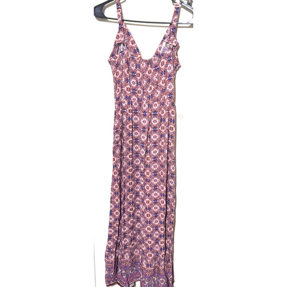 Maurices Dress Womens S Pink Maxi wrap sleeveless boho resortwear cruise - Picture 9 of 9